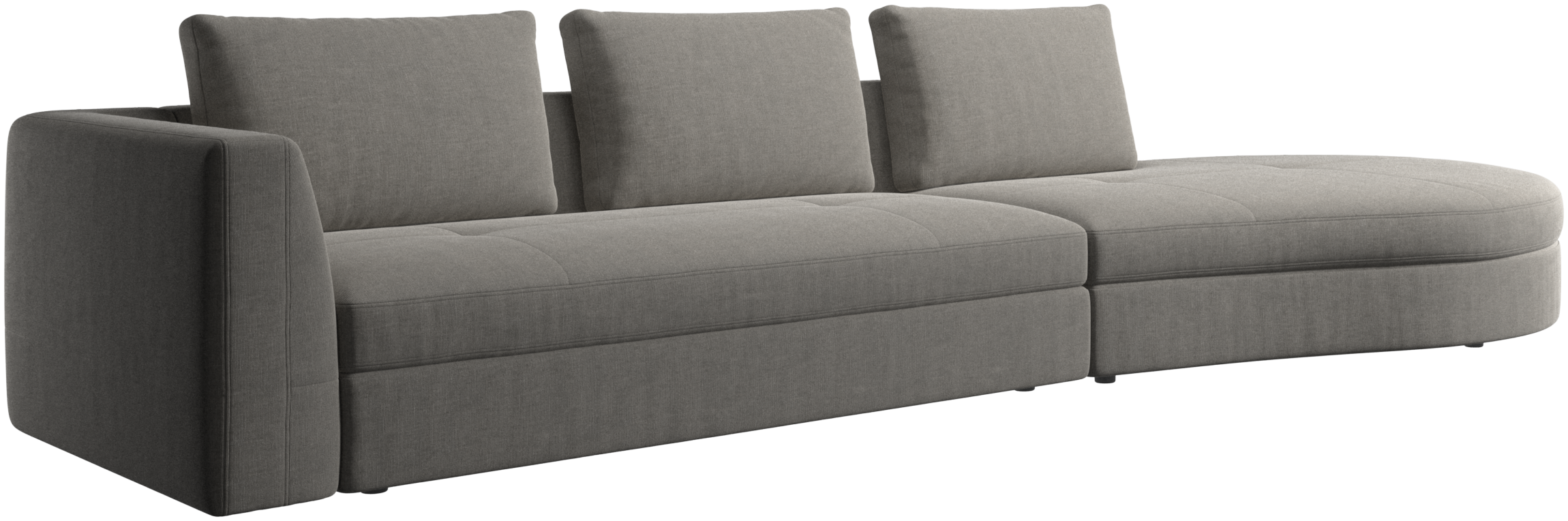 BoConcept Bergamo ソファ ① Bergamo sofa with round lounging unit,ライト | sofa